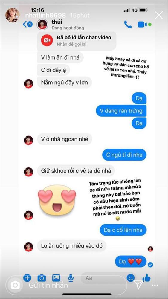 Nhật Linh vừa buồn vừa lo vì có dấu hiệu sinh sớm trong thời gian Văn Đức xa nhà-1