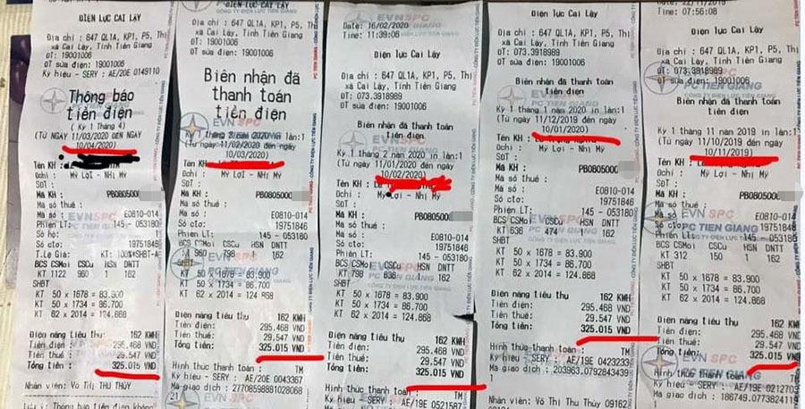 Một hộ có hóa đơn tiền điện 6 tháng liền giống hệt nhau-1