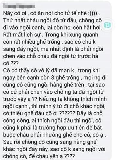 Xôn xao chuyện cô gái không chịu nhường ghế chờ sân bay, còn hỗn hào với người lớn: Không thích, ra chỗ khác mà ngồi-2