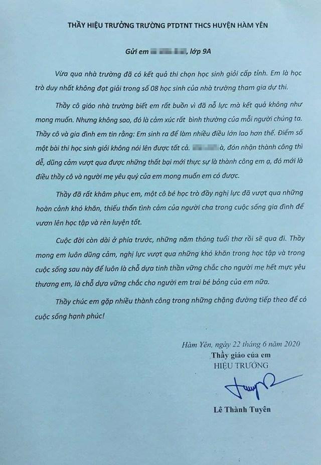 Bức thư hiệu trưởng gửi trò trượt HS Giỏi: Em sinh ra để làm nhiều điều lớn lao hơn thế-1