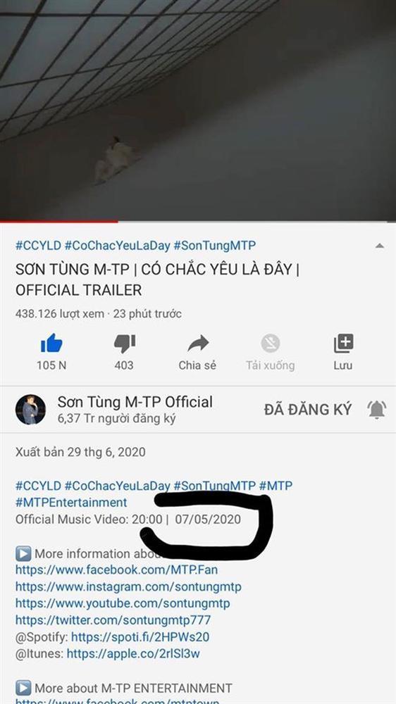 Góc bối rối: Sau 1 năm mới tung teaser comeback, Sơn Tùng M-TP run tay tới mức ghi sai cả ngày phát hành MV?-1