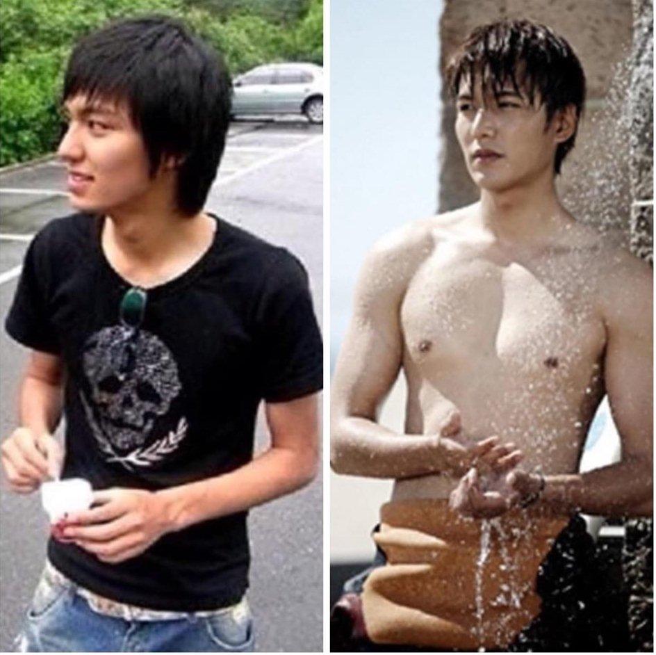 Lee Min Ho được đánh giá là một trong những mỹ nam sở hữu hình thể chuẩn của Kbiz. Anh cao 1m87 và nặng 77kg. Trước khi đóng phim, nam diễn viên cũng từng có một thời gầy gò khó nhận ra.