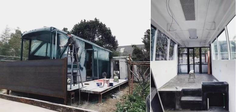 Ngôi nhà nghệ thuật làm lại từ chiếc xe bus bị bỏ hoang-2