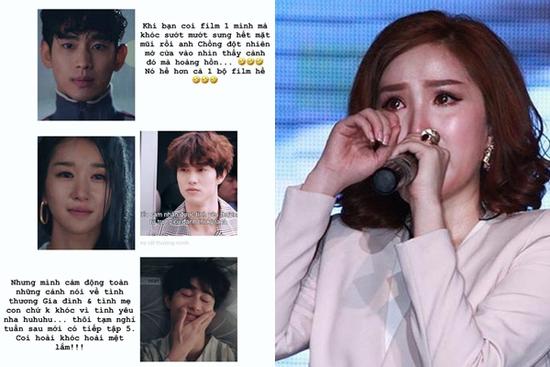 Bảo Thy 'xem phim mà khóc như mưa, bị chồng bắt gặp hài hơn phim hài'