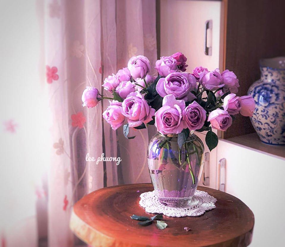 Mãn nhãn với bộ sưu tập bình hoa tím lịm tìm sim của người phụ nữ Hà Thành-3