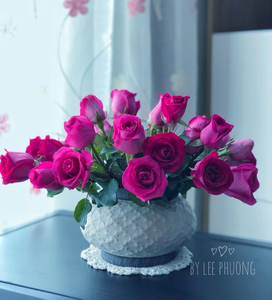 Mãn nhãn với bộ sưu tập bình hoa tím lịm tìm sim của người phụ nữ Hà Thành-9