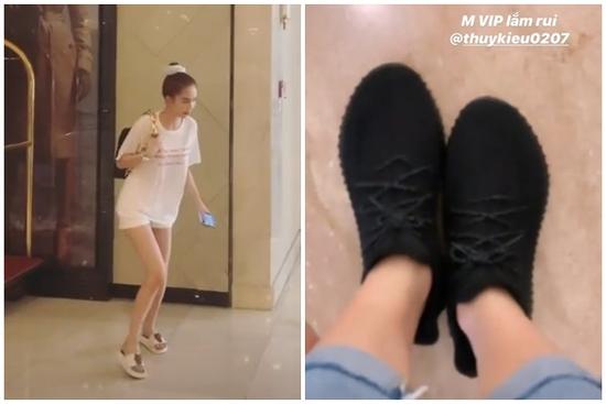 Ngọc Trinh đi dép lê vài chục nghìn kém sang hơn cả người giúp việc khi đi shopping
