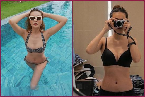 Siêu mẫu Thanh Hằng giảm 4 kg, vòng eo chỉ còn 51 cm