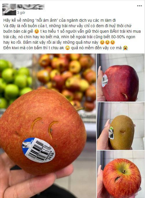 Khách bấm trái cây đến bầm dập ở siêu thị nhưng không mua khiến ai nấy bức xúc-1