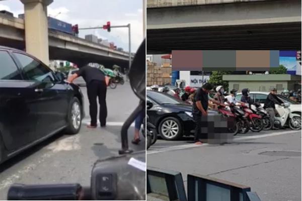 Để nguyên lưng trần dạo phố Hà Nội, cô gái trẻ gây tranh cãi vì thời trang phang thời tiết-9