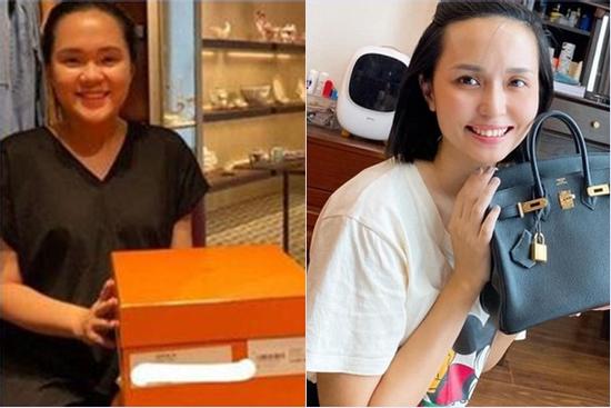 Quỳnh Anh sắm túi Hermes... đựng bỉm, chị gái Huyền Mi cũng rinh túi hiệu nửa tỷ đồng