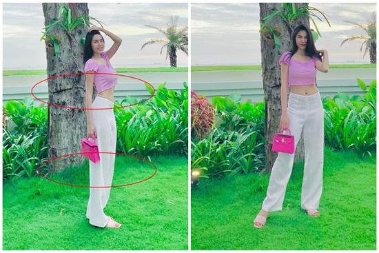 Giữa tin đồn mang bầu lần 2, Thủy Tiên khoe eo phẳng lì nhưng đôi chân lại dài quá lố