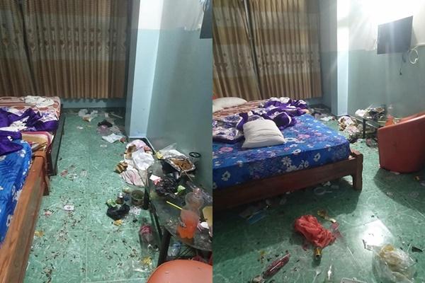 Chủ khách sạn hết hồn với căn phòng ngập rác, còn bị 2 gái đẹp bùng tiền-1