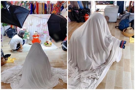 Dắt con đi chụp ảnh nhưng cứ thấy người lạ là con khóc và cách đối phó thông minh của thợ chụp