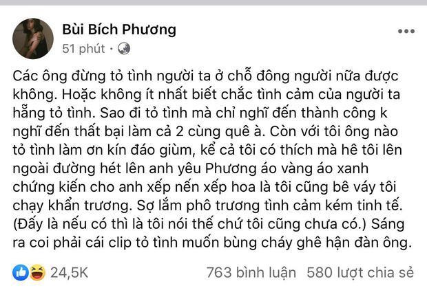 Vụ chàng trai ném nhẫn cầu hôn khi bị từ chối: Bích Phương phát biểu được vỗ tay rần rần-3
