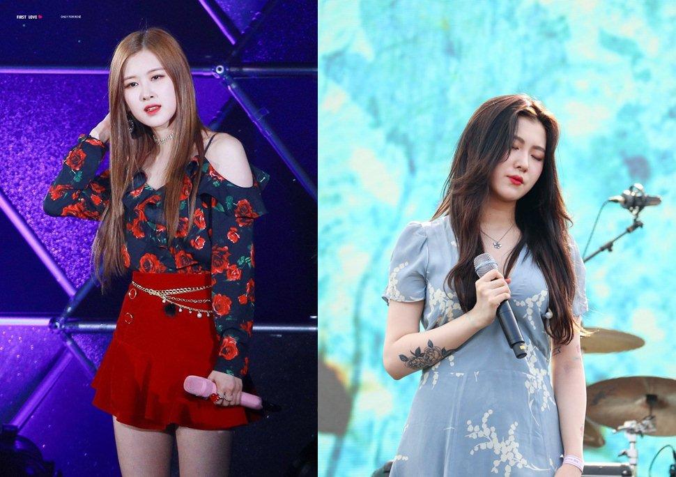 Rosé (Black Pink) và Ye Rin (15&): Xét về ngoại hình, cả Rosé và Yerin đều có những nét rất giống nhau, từ sống mũi cao, thẳng, đôi môi chúm chím, ưa thích mái tóc dài xoăn nhẹ. Thậm chí nhiều fan còn lên tiếng cho rằng hai người có thể là chị em song sinh thất lạc lâu ngày. Tuy nhiên nếu như Rosé trở thành giọng ca chính của nhóm nhạc đình đám Black Pink thì Ye Rin nhanh chóng lu mờ tên tuổi khi 15& tan rã.