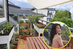 Góc ban công 'cực chill', mang đậm bóng dáng Hà Nội của cặp vợ chồng ở Đức