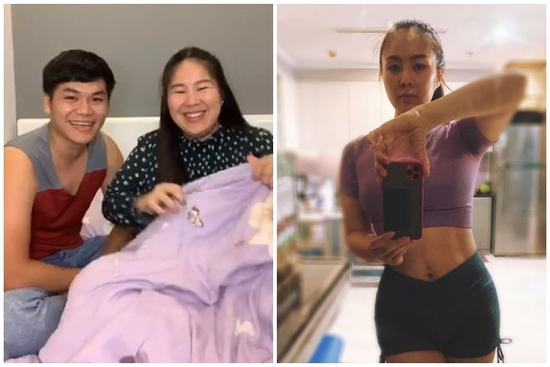 Lê Phương giảm 30kg sau sinh, nhìn vòng 2 mới thấy mồ hôi ướt đẫm phòng tập thế nào!