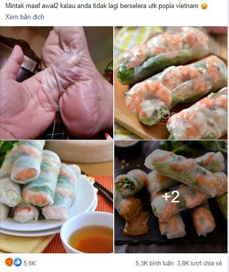 Món gỏi cuốn đặc sản Việt Nam bị một trang ẩm thực nước ngoài ví như da chân người ghê rợn-1