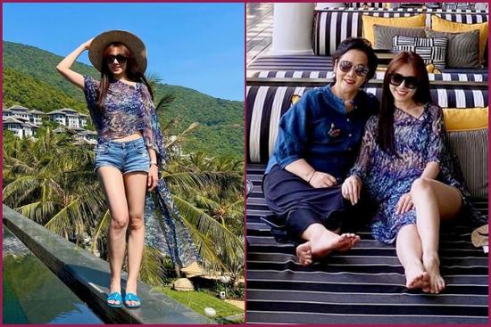 Hari Won lộ đầu gối nhăn nheo, bàn chân gân guốc