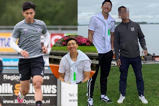 Bùi Tiến Dũng choáng váng thể hình lực lưỡng của Văn Hậu khi sang Hà Lan thi đấu