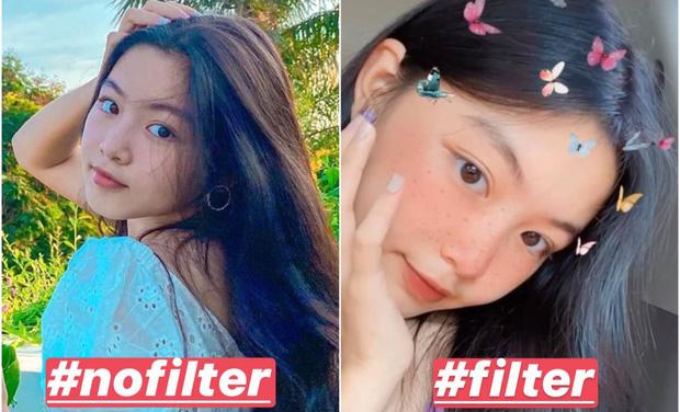 Con gái lớn nhà MC Quyền Linh chứng minh: Vẻ đẹp cam thường không hại được, xài app để cho vui-4