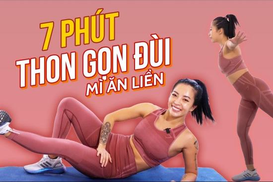 Bài tập tại nhà 'đánh bay' mỡ đùi chỉ trong 7 phút