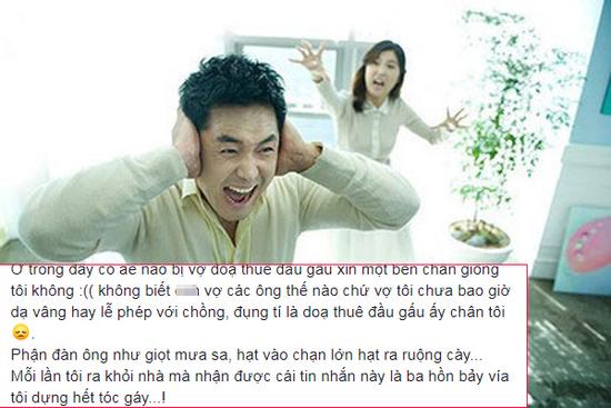Anh chồng đi một bước là bị vợ dọa thuê người 'xử', quá sợ hãi đành cầu cứu dân mạng