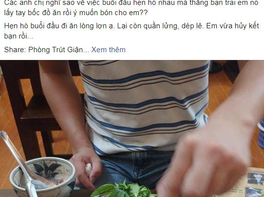 Ngày đầu hẹn hò, thanh niên chọn món ăn sai quá sai, lập tức bị bạn gái hủy kết bạn FB-1