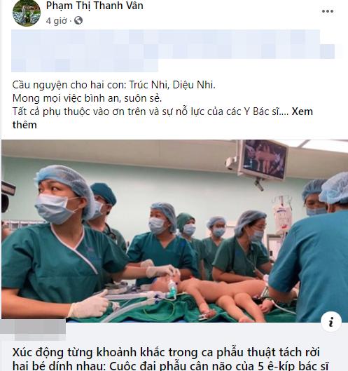 Sao Việt nín thở - vỡ òa khi 2 bé gái song sinh thực hiện ca mổ tách thành công-3