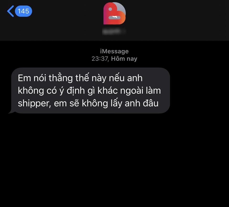 Cô gái đòi bỏ bạn trai làm shipper vì không muốn suốt đời yêu một kẻ giao hàng-1