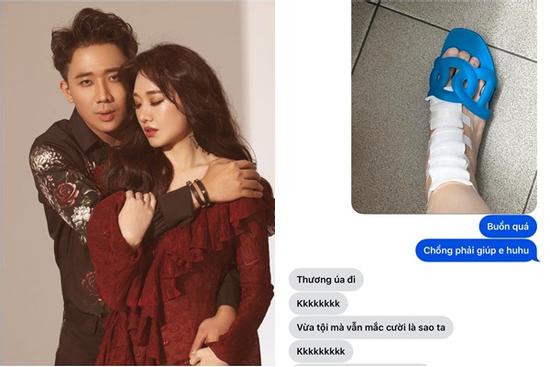 Khoe bàn chân bị thương với Trấn Thành, Hari Won nào ngờ bị đối xử quá phũ