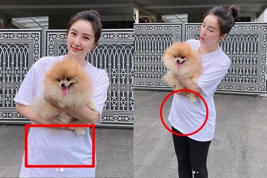 Bảo Thy lộ vòng 2 to tướng, có vẻ đã mang bầu sau 7 tháng kết hôn
