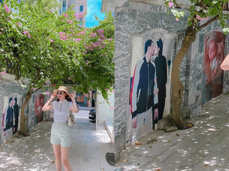 Thú vui của Á hậu Thanh Tú: Trang trí cổng nhà bằng ảnh cả chồng lẫn con-3