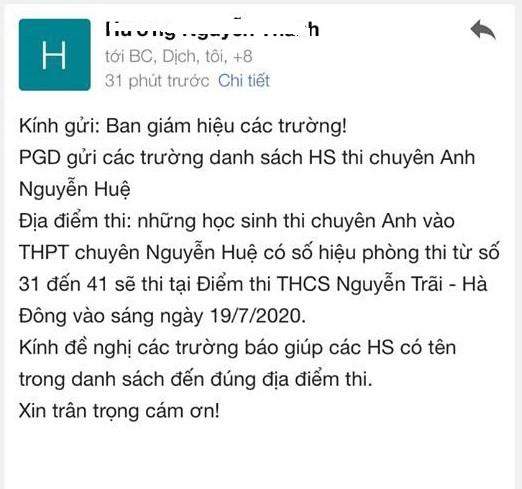 Nửa đêm, nhiều Facebooker đăng tin thay đổi điểm thi vào lớp 10 gây hoang mang-1
