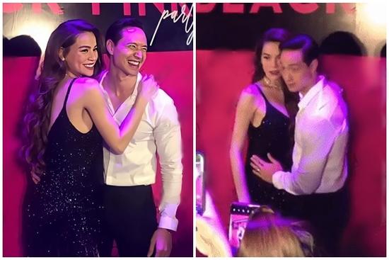 Kim Lý muốn khoe bụng bầu bạn gái nhưng Hồ Ngọc Hà nhanh tay gạt phắt đi