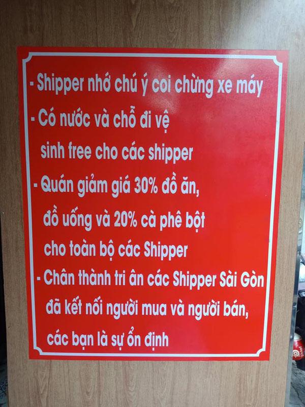 Quán ăn lịch sự nhất mạng xã hội: Quan tâm shipper như người một nhà khiến dân mạng thích thú-2