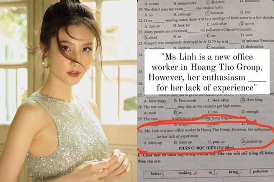 Diễm My 9x bất ngờ xuất hiện trong đề thi tiếng Anh ở Thanh Hóa