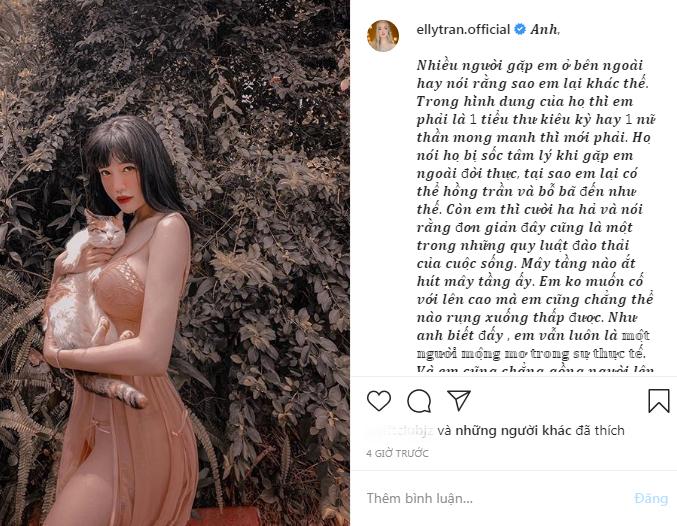 Elly Trần phân trần khi bị nhận xét sống hai mặt-2