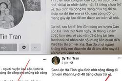 Truy tìm Facebooker Sy Tin Tran tung tin 'cô gái mất tích sau khi lên đồn công an'