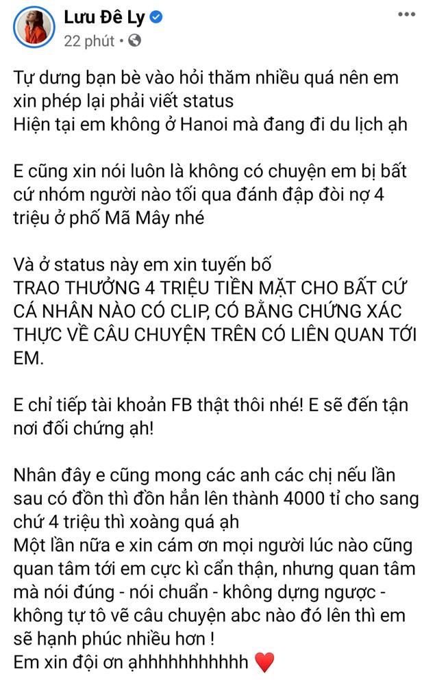Thực hư Lưu Đê Ly bị đánh sấp mặt trên phố Mã Mây vì quỵt nợ-3