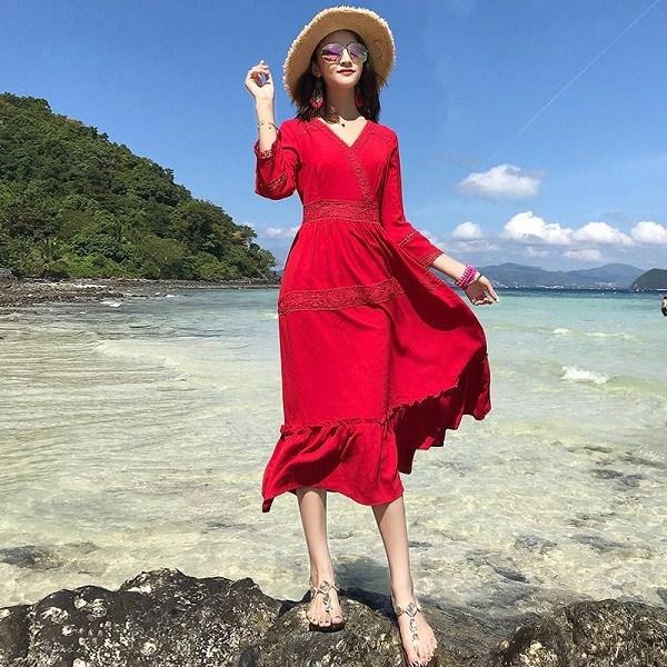 Mùa hè đi biển là phải mặc váy maxi, nhưng nàng đã biết cách chọn thế nào cho tôn dáng?-3