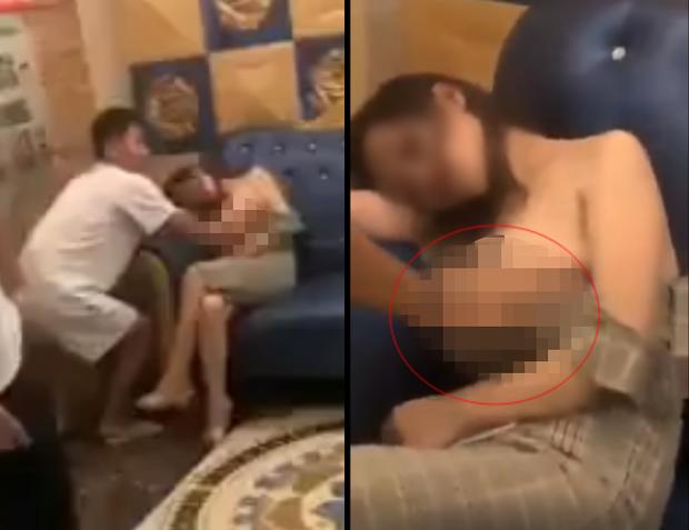 Dân mạng truy tìm gã đàn ông biến thái sàm sỡ ngực cô gái đang bất tỉnh trên sofa-1