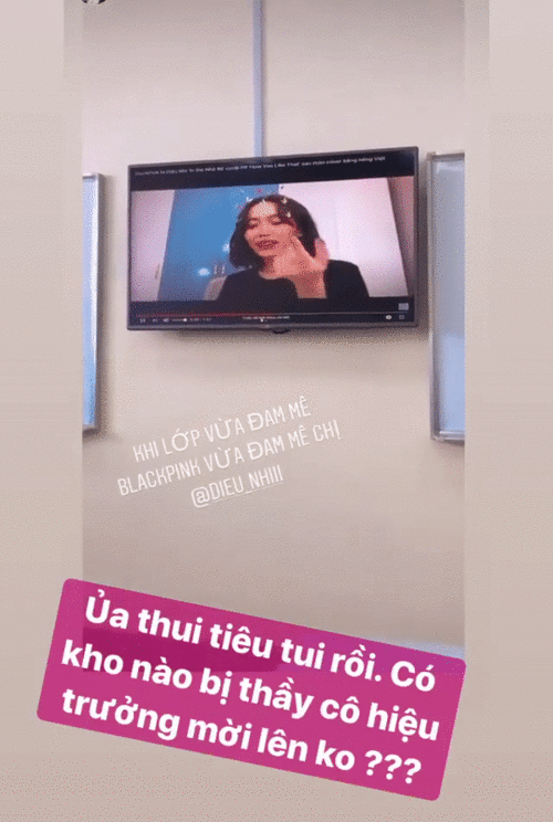 Clip cover How You Like That (BlackPink) bị phát tán trong lớp học, Diệu Nhi thấp thỏm sợ hiệu trưởng mời lên làm việc-1