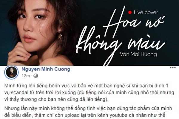 Văn Mai Hương nhận lỗi vì hát Hoa Nở Không Màu chưa xin phép-2