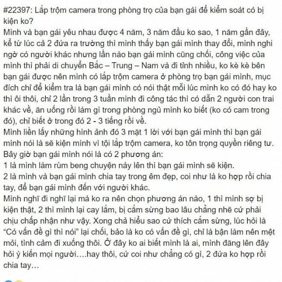 Phát hiện người yêu cắm sừng nhưng chàng trai bị dọa kiện vì tội lắp camera trộm-1