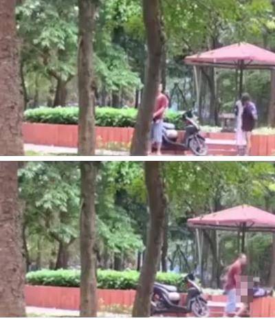 Đôi nam nữ thản nhiên mây mưa giữa ban ngày trong công viên Định Công - Hà Nội-3