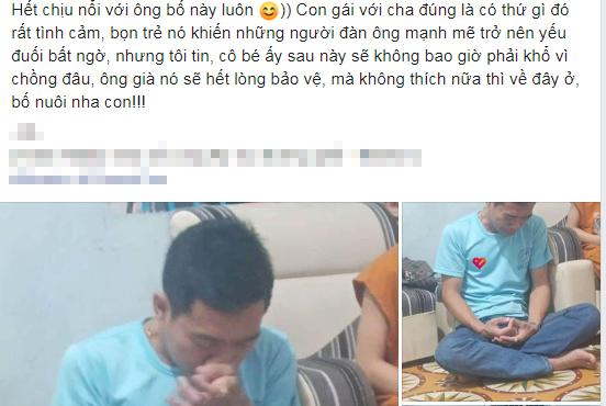 Ông bố dễ thương nhất MXH: Lỡ tay uýnh con gái mà ngồi khóc tu tu cả buổi-1