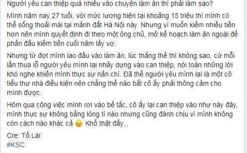 Bạn gái trả nợ thay, anh chàng lên mạng than vãn nhận về câu trả lời chất hơn nước cất-1