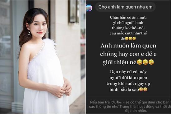 Bầu sắp sinh nhưng bà xã Dương Khắc Linh vẫn bị đàn ông lạ gạ gẫm